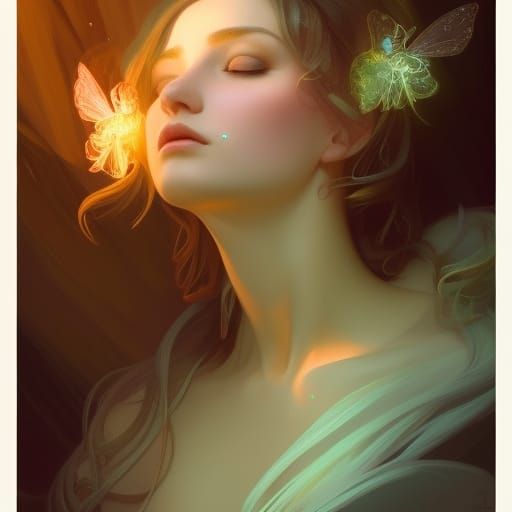 Glowing Fairy - AI Generated Artwork - NightCafe Creator