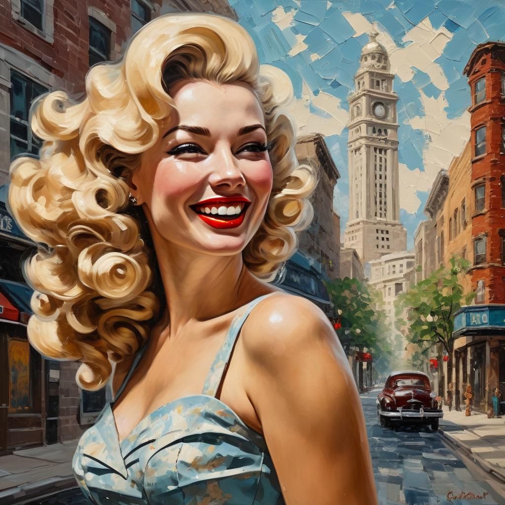 Pin up girl 1940s