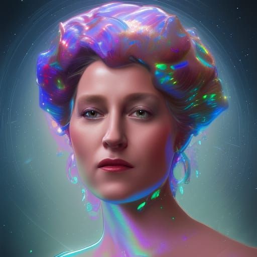 Hologram of the late queen. - AI Generated Artwork - NightCafe Creator