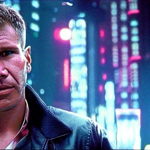 Harrison Ford if he got Plastic Surgery to Star in Blade Run...