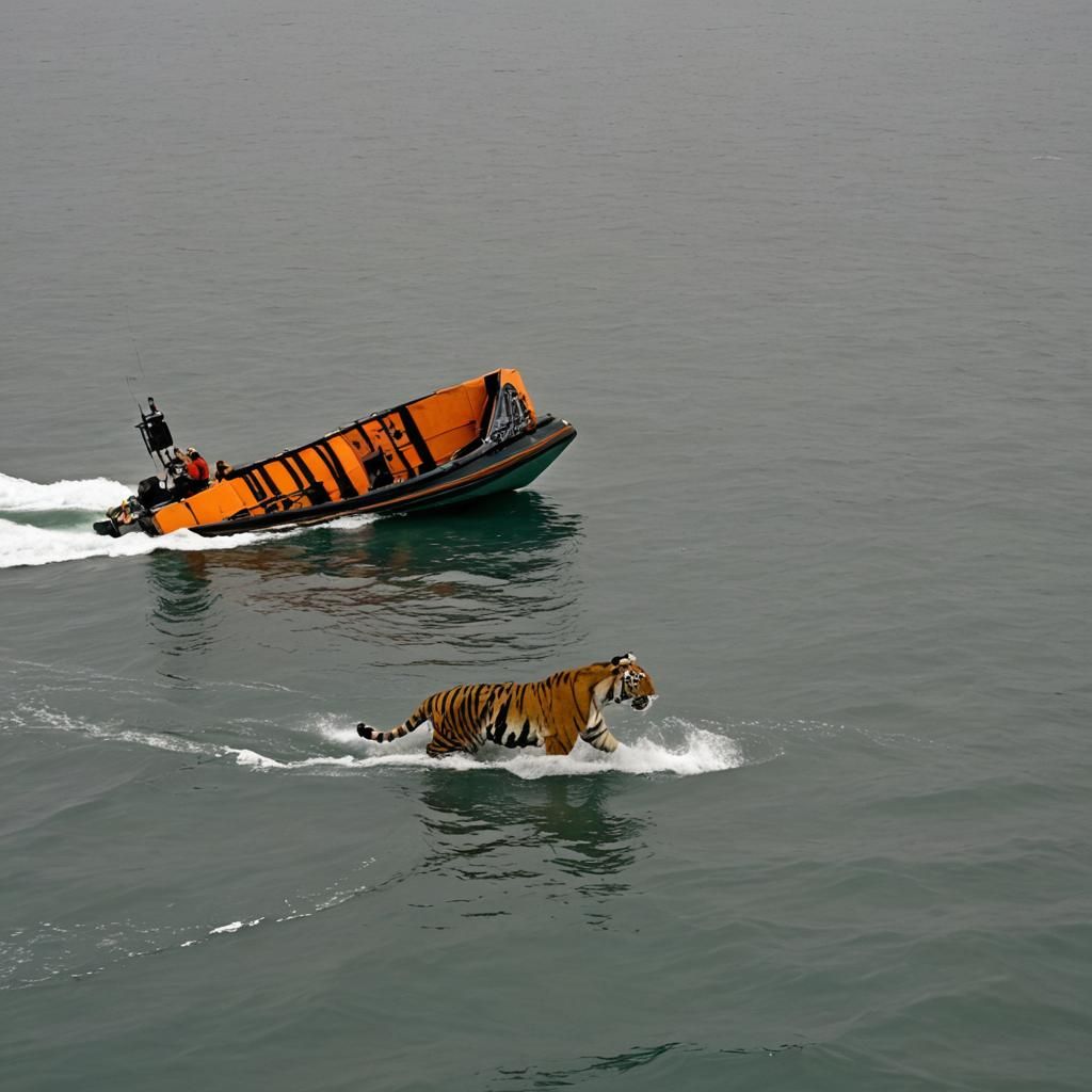 In the vast expanse of the Pacific Ocean, a small lifeboat b...
