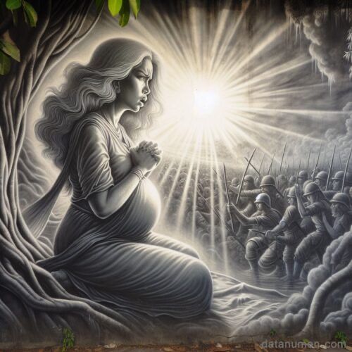 Here’s a highschool DxD anime art masterpiece creation I just made several years ago of grayfia lucifuge praying for her...