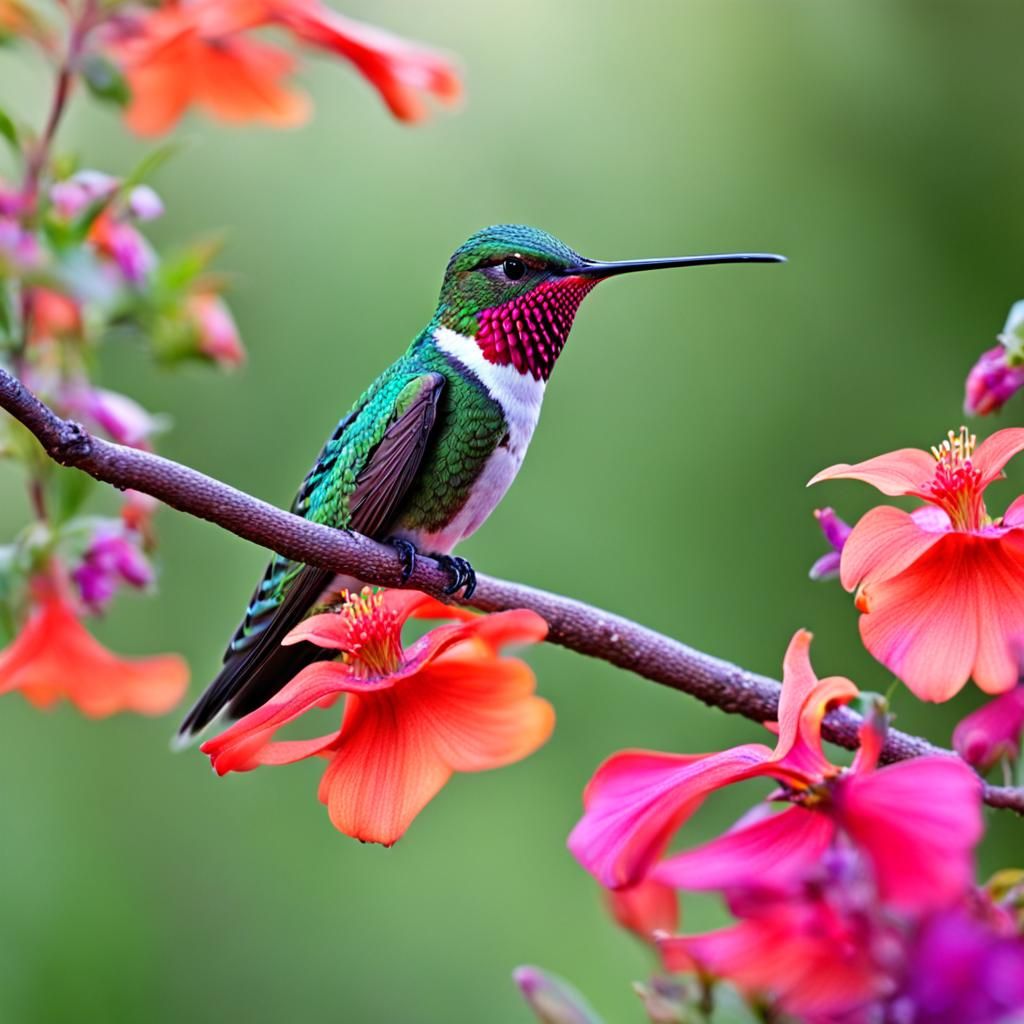 A beautiful hummingbird