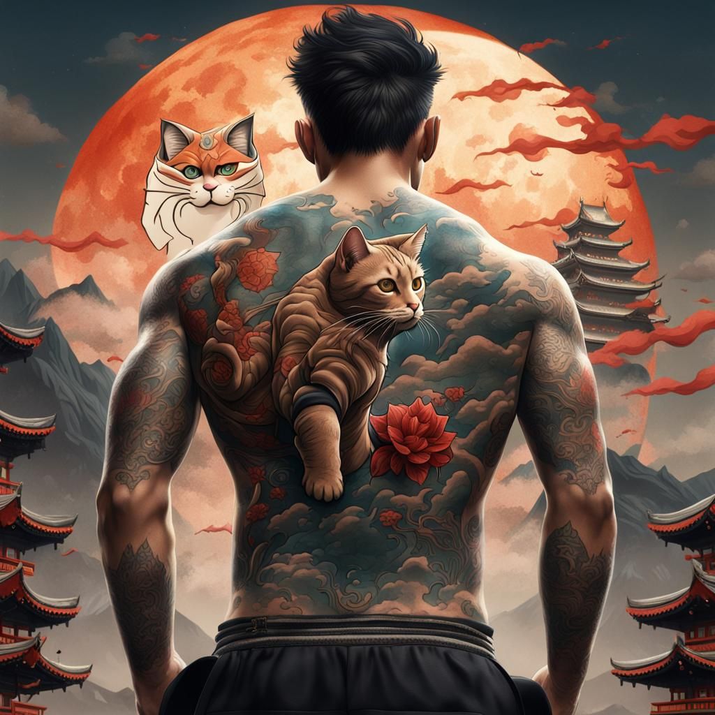 Cat tattoo