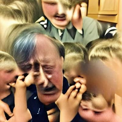 Hitlers cries after children call him dumb historical photog...