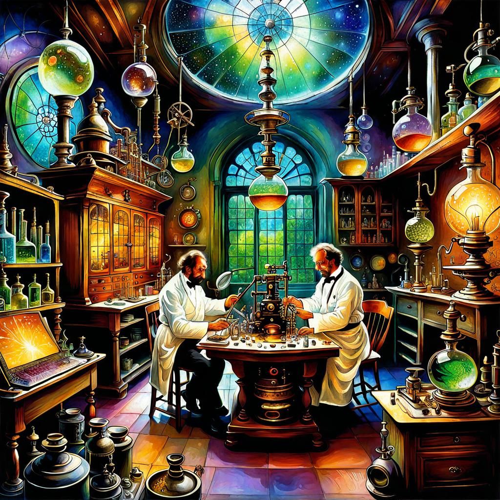 scientists working