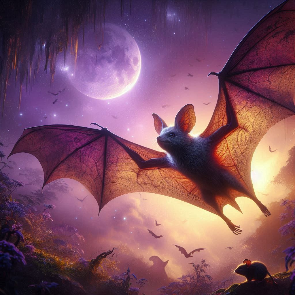 Little mouse flying bat