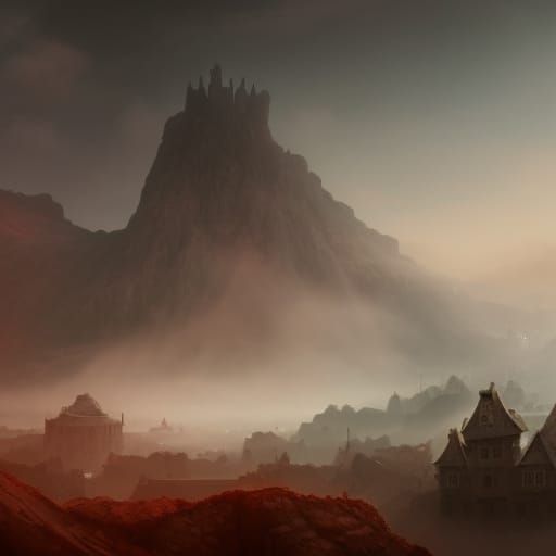 Fog hanging over Nomansland world war one.