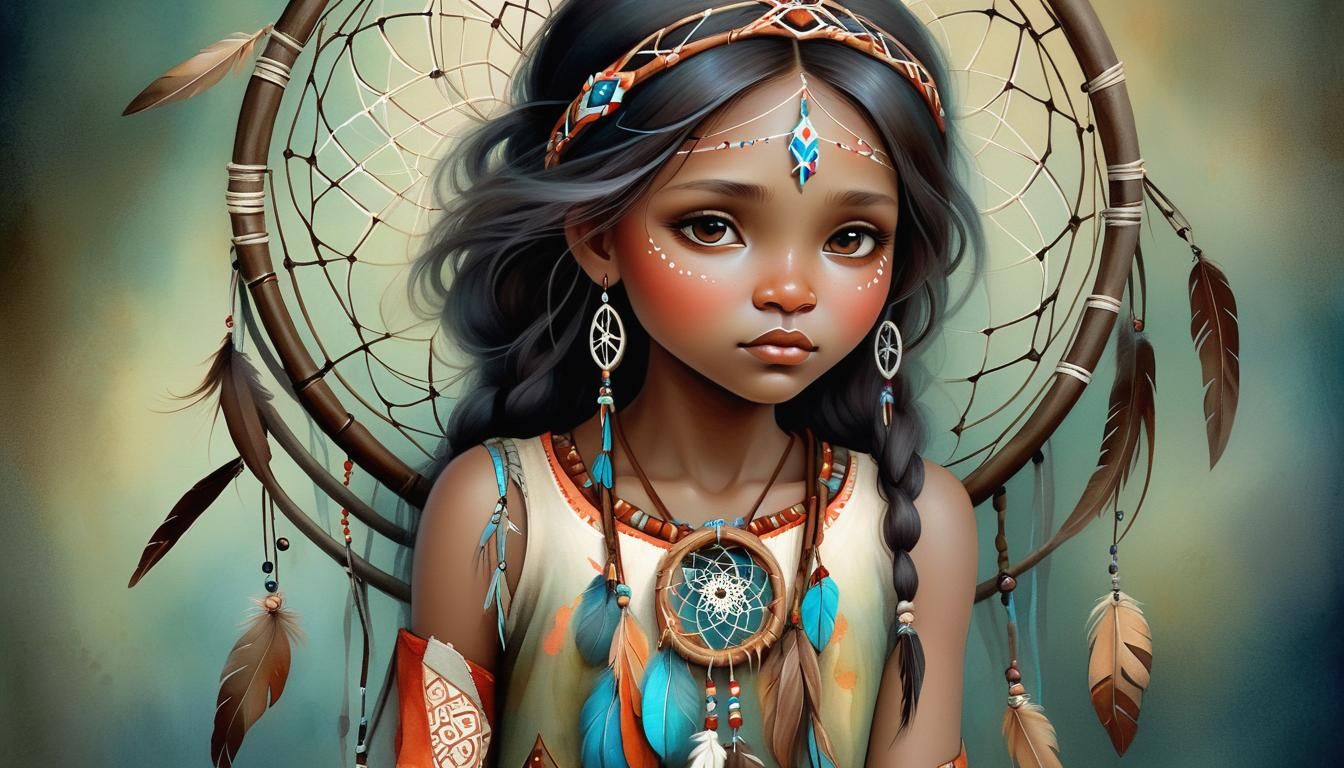 Girl with dreamcatcher