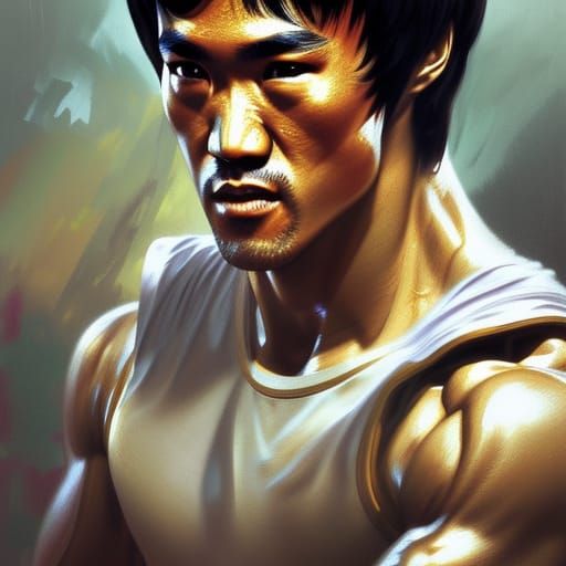 Bruce Lee - AI Generated Artwork - NightCafe Creator