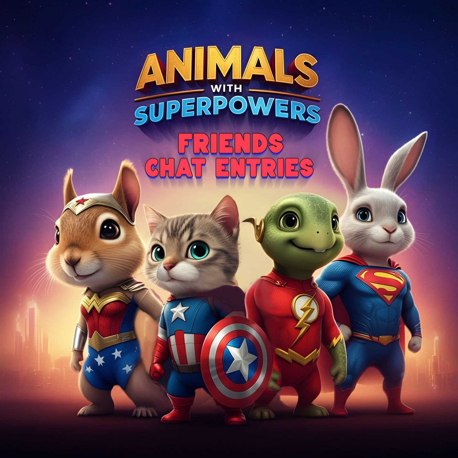 Friends Chat Entries  - Animals with Superpowers
Daily Challenge #789: Dec 9, 2024