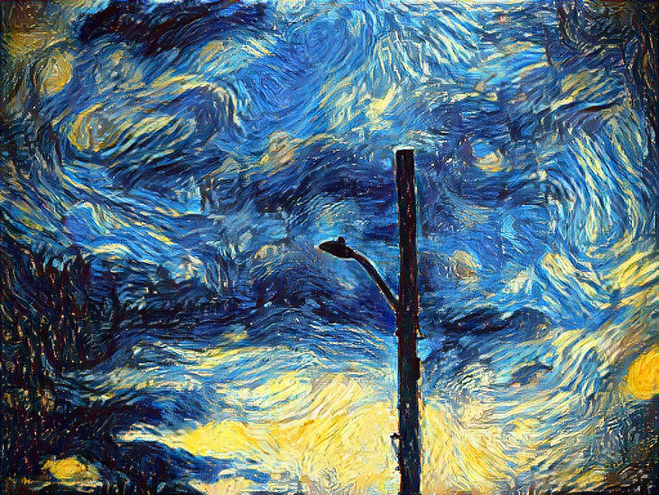 Swirvy night lamp post