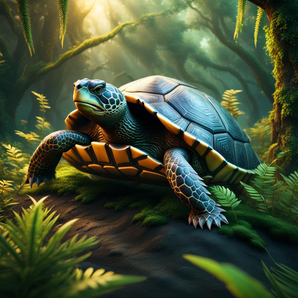 large turtle - AI Generated Artwork - NightCafe Creator