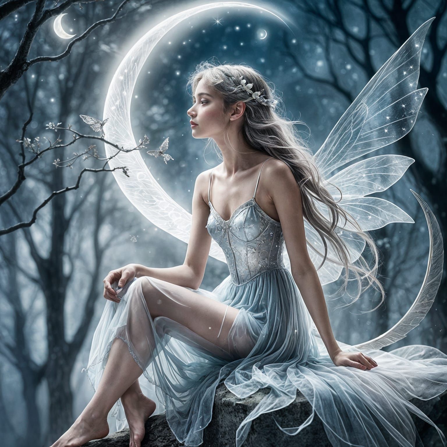 Ghostly Fairy  by @Kiran