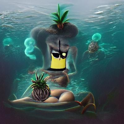 Dark and smokey bikini bottom pineapple