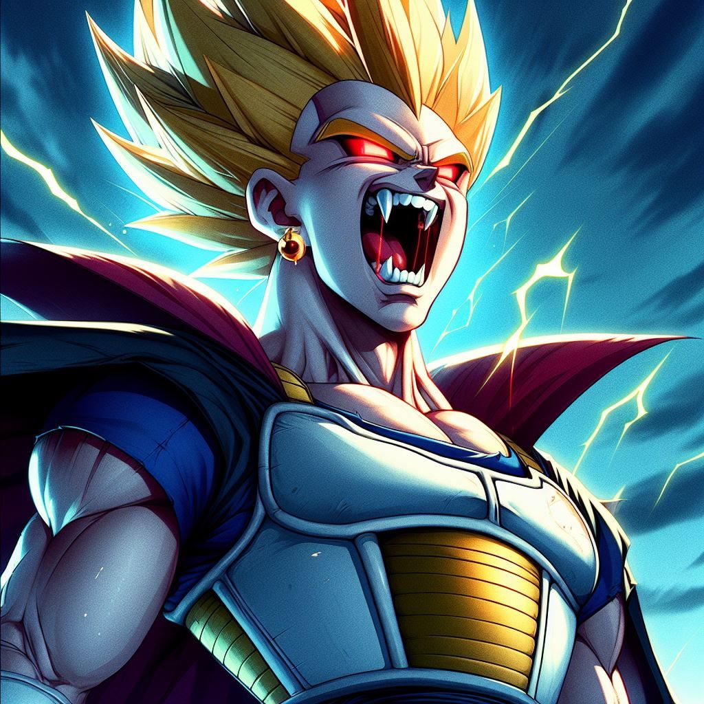 Vampire Vegeta - AI Generated Artwork - NightCafe Creator