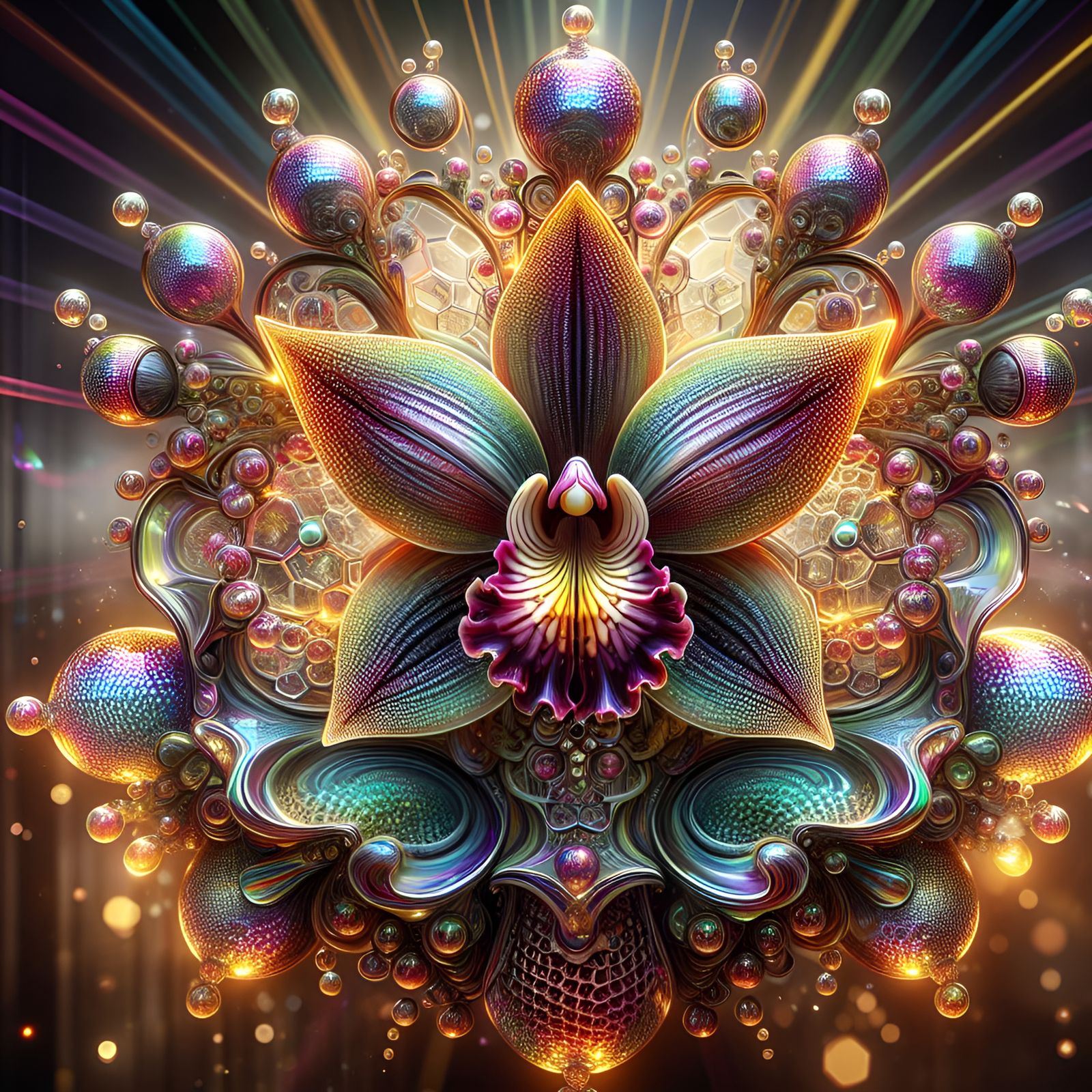 Heady Glass Flowers [vol.2]  (Dall-E-3,  27dec23)