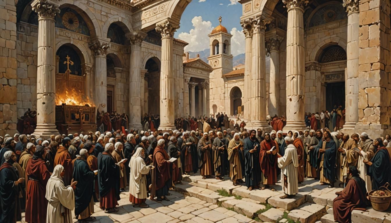 Epistle to the Church of Sardis oil painting by James Gurney