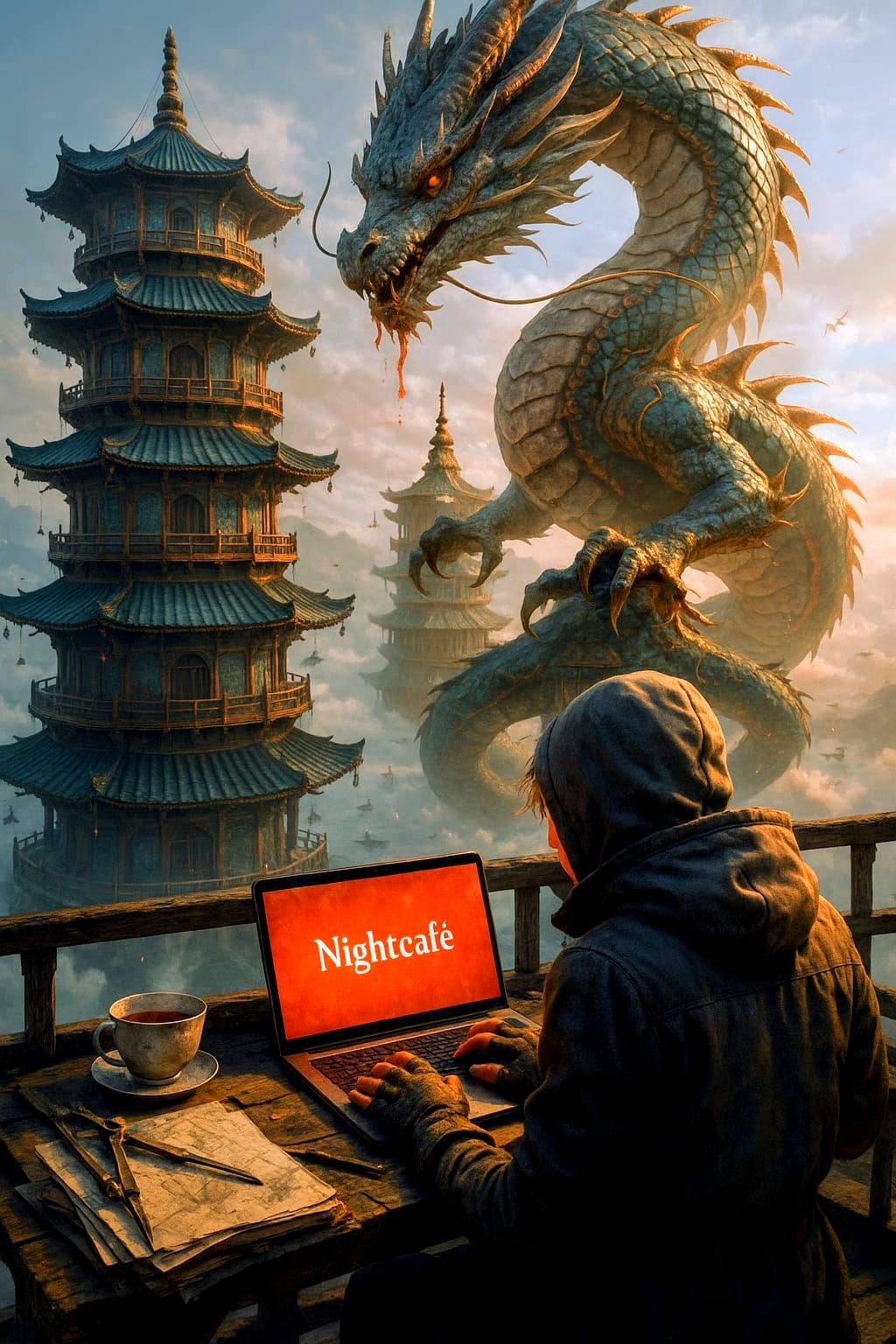 Nightcafe Dragon