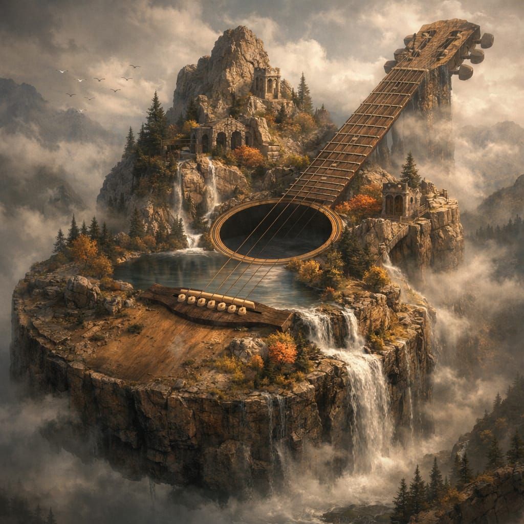 Where Music Becomes Mountain  by @Chirminth