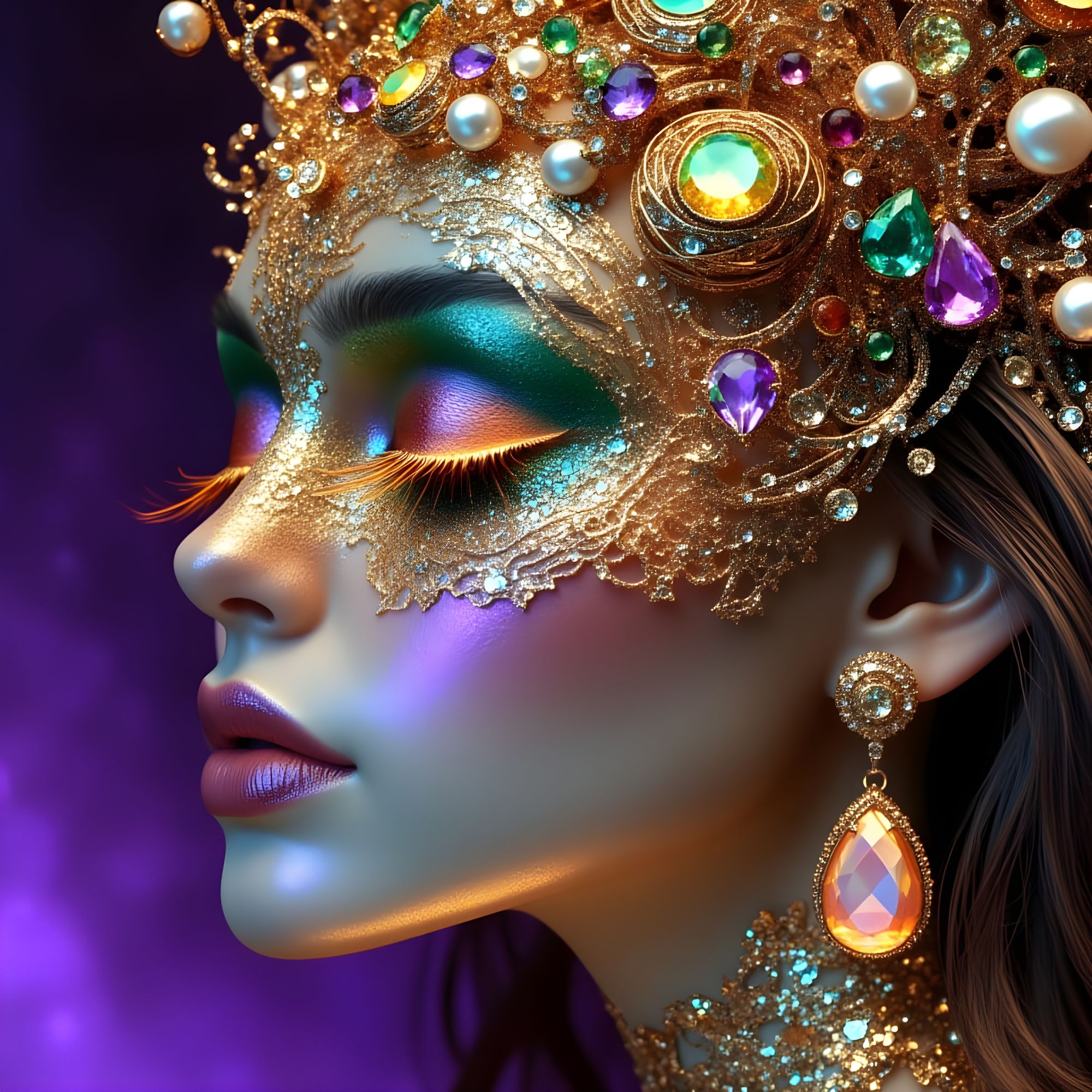 <lora:Fairy Punk:1.0> A beautiful woman with a fairly 