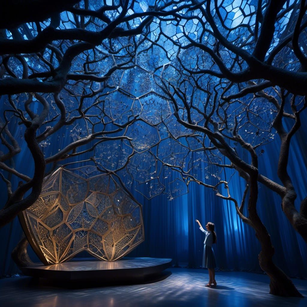 Blue creation projection