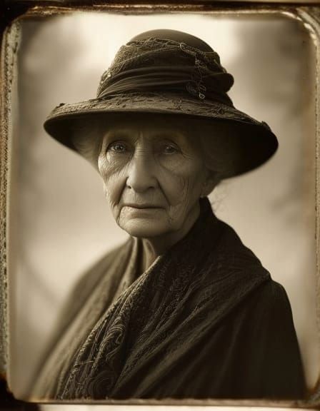 Vintage daguerreotype of Nana Gertrude  by @Ministress