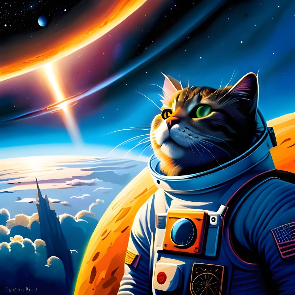 Cat astronaut