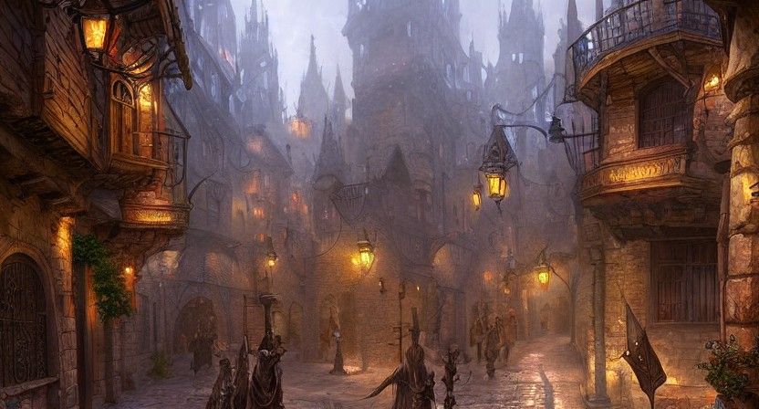 Medieval City: Section VII - AI Generated Artwork - NightCafe Creator