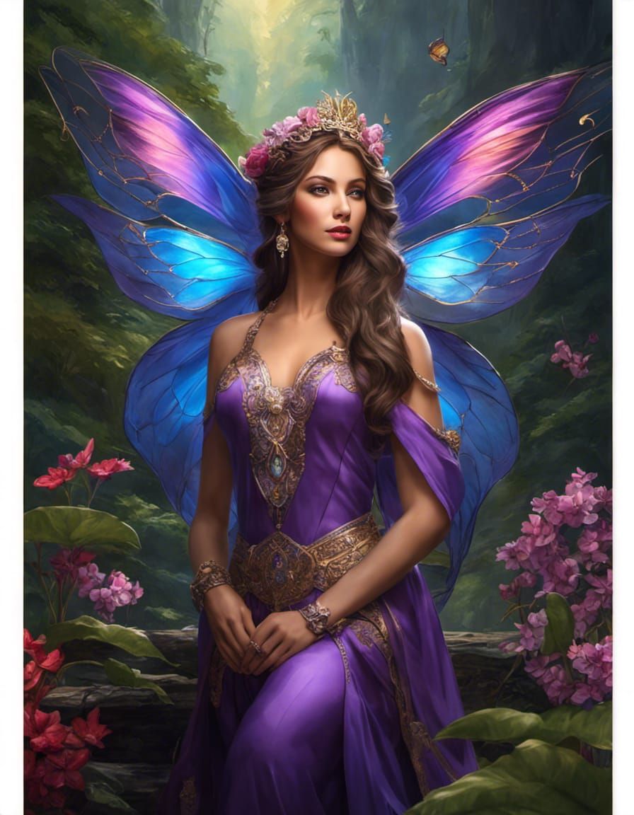 Amethyst Fairy - AI Generated Artwork - NightCafe Creator