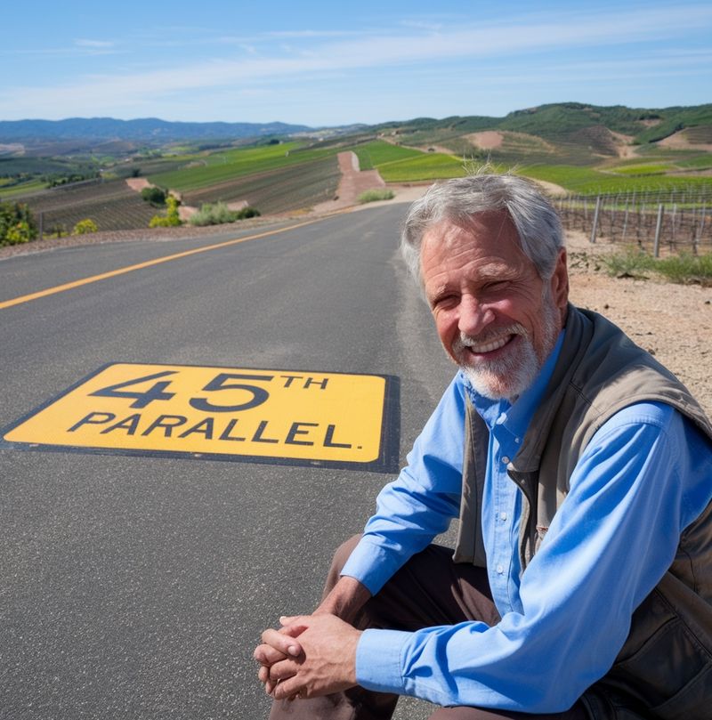 Halfway between the pole and the equator ! Based on a real a...