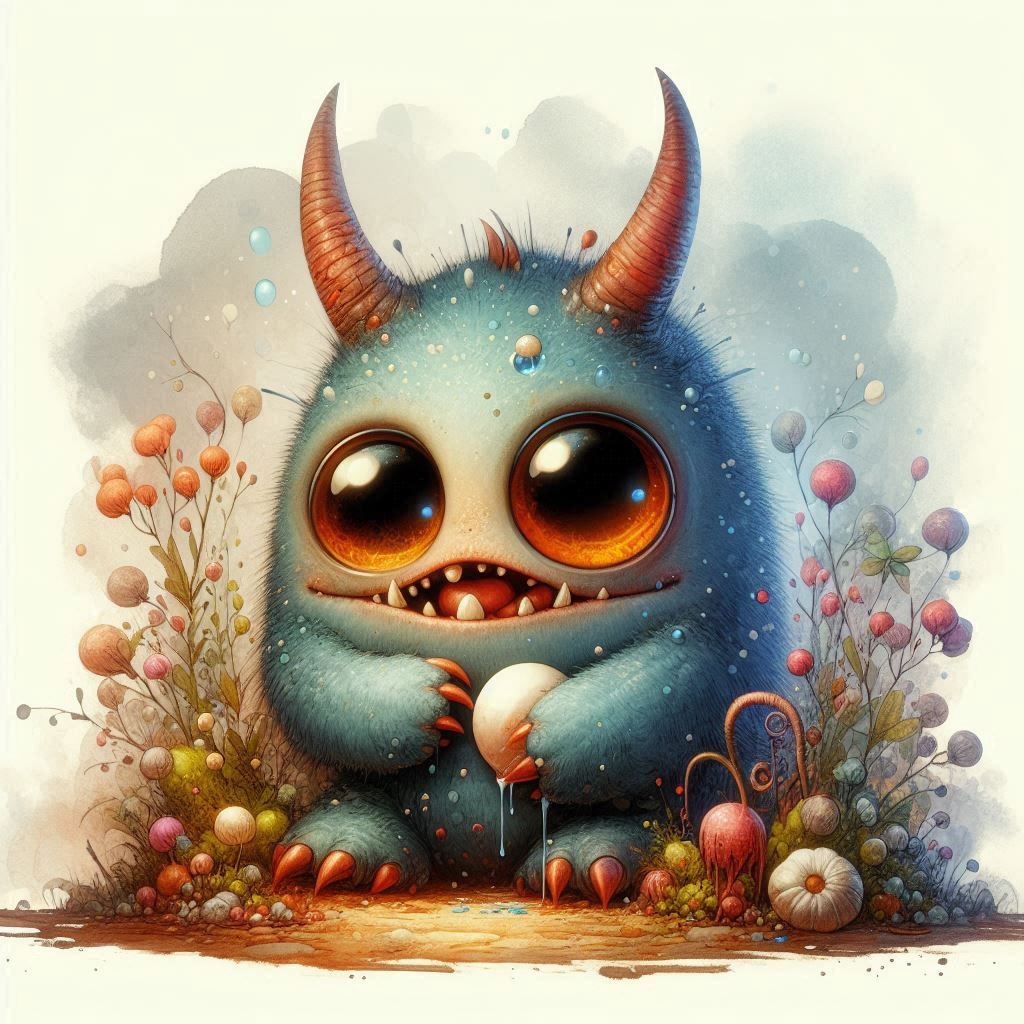 adorable fairy-tale fantasy creature portrait..