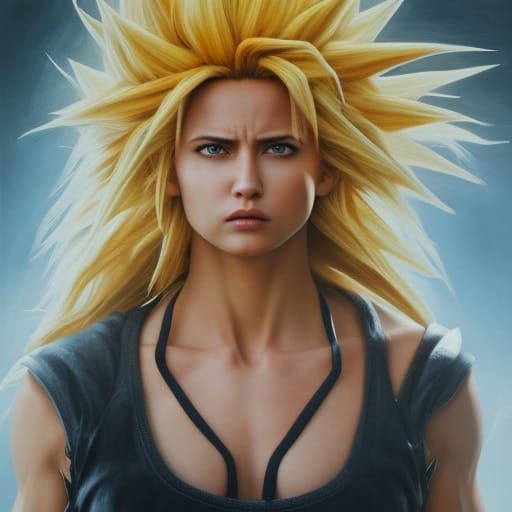 Live action film, Realistic and Beautiful Super Sayayin Fema...