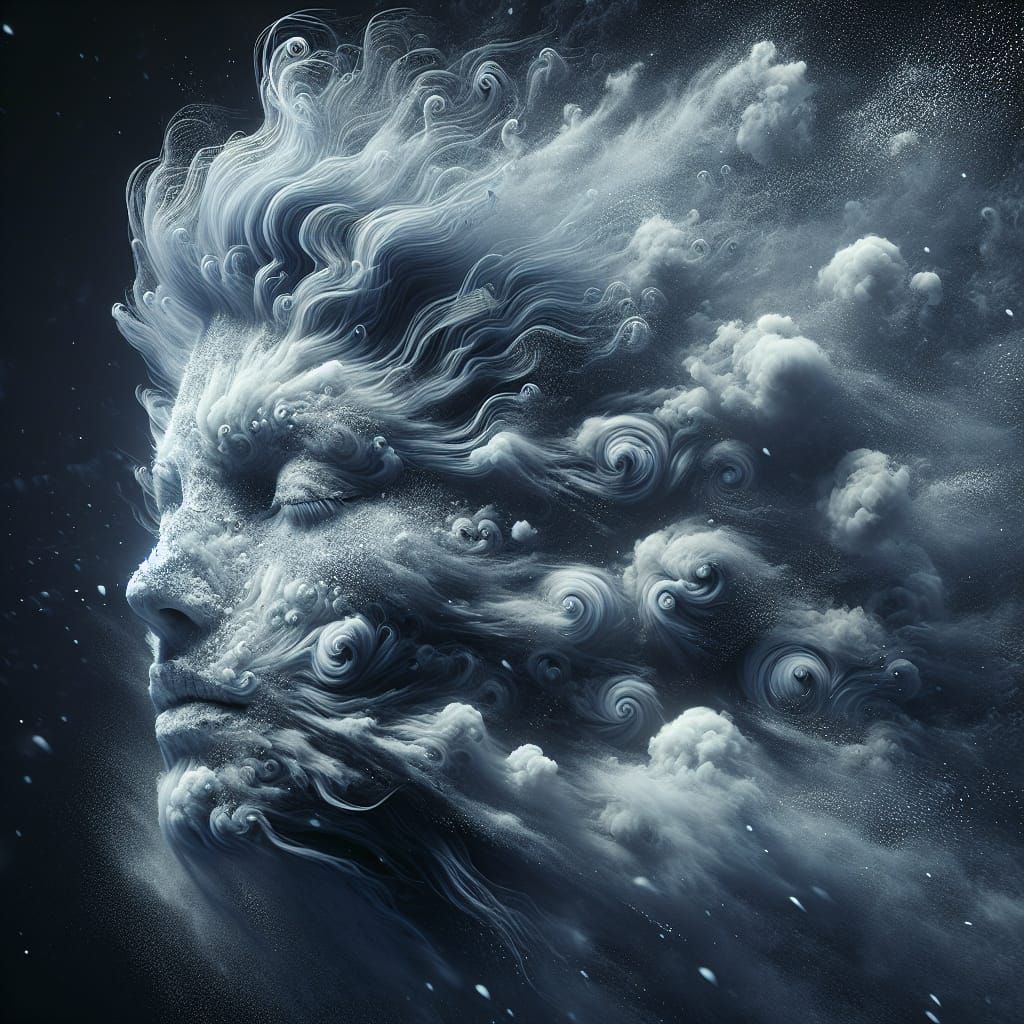 A Portrait of Ice and Wind Personified   by @Obsidian