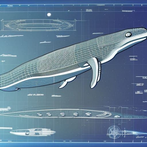 Blueprint of a Space Whale Starship