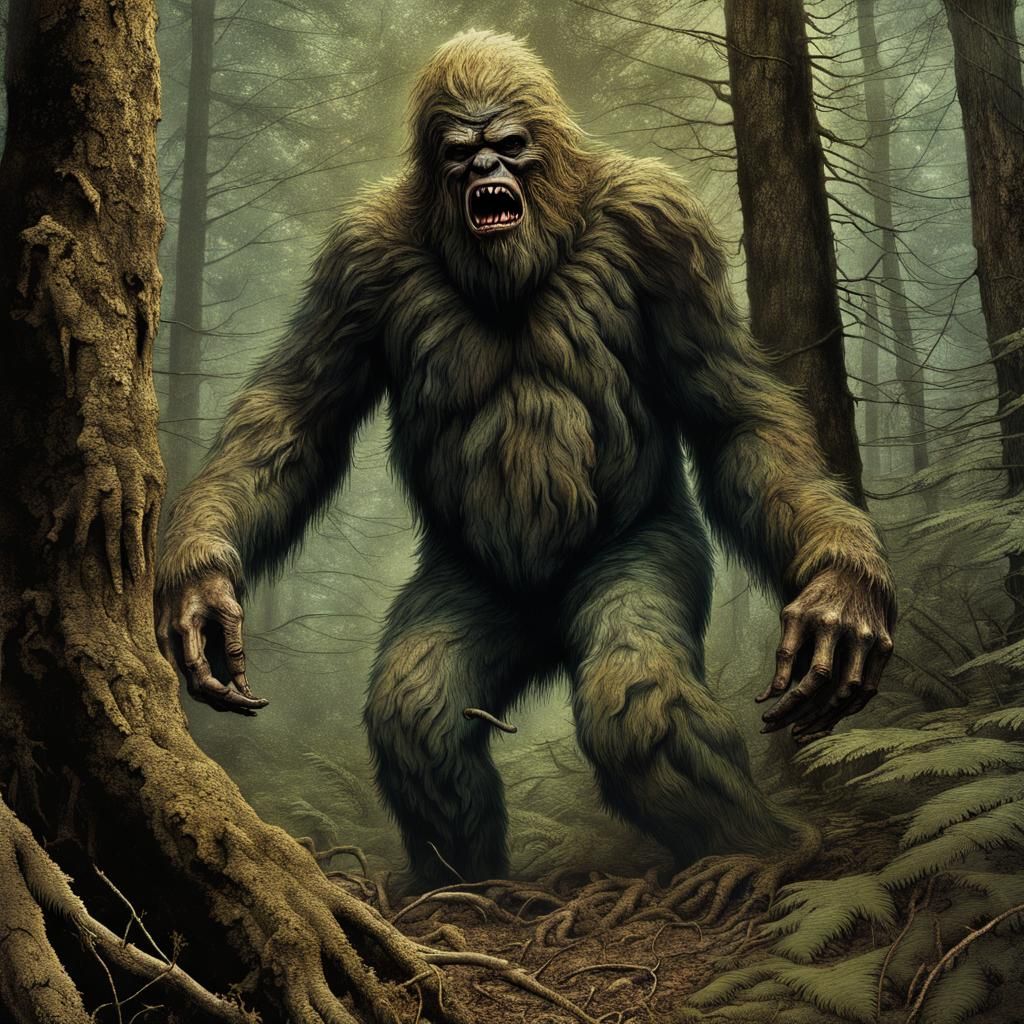 Sasquatch - AI Generated Artwork - NightCafe Creator