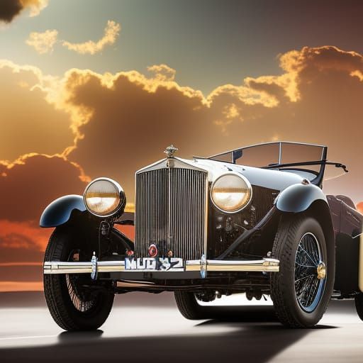 Vintage Car MG PB 1935 Roadster  by @Arturex