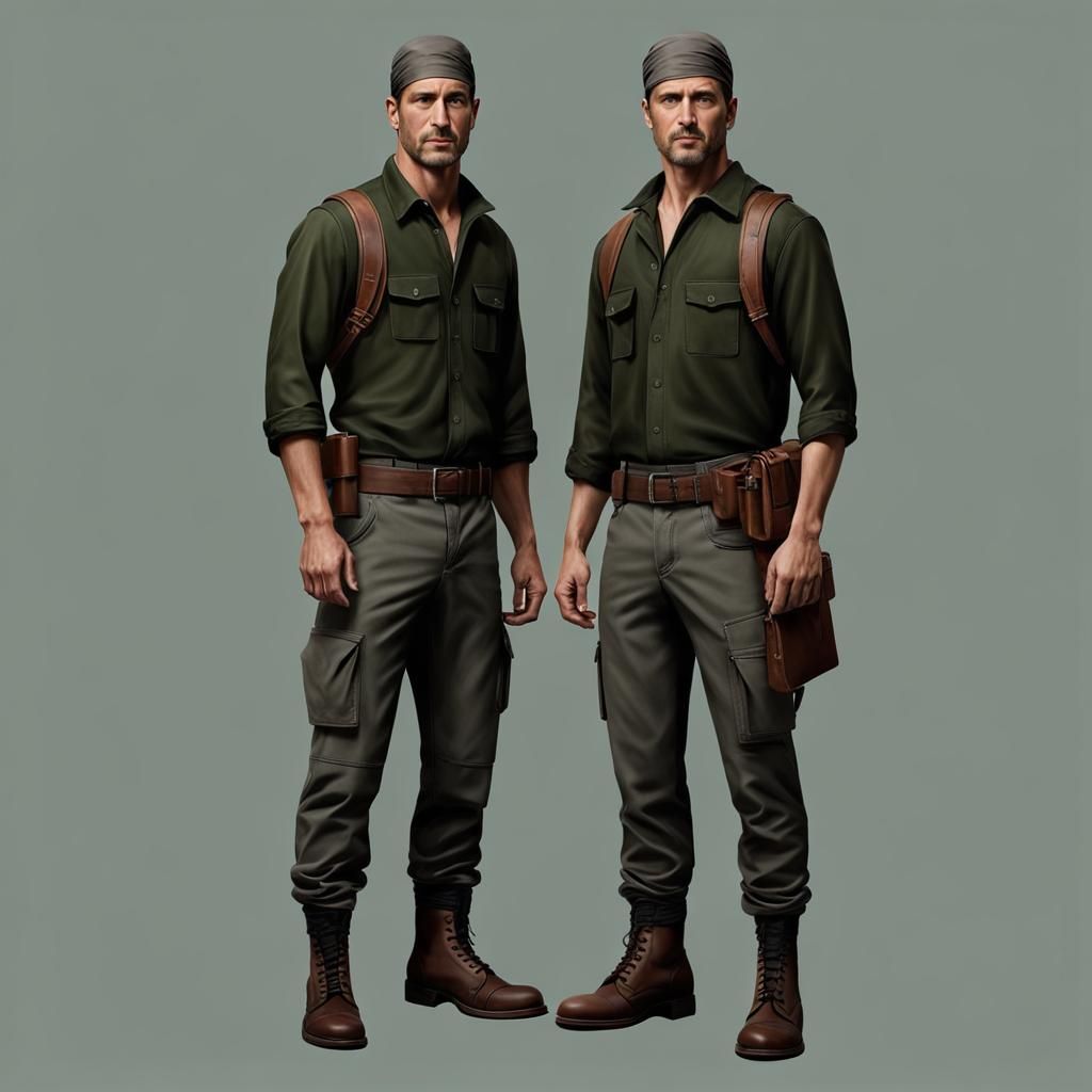 "photorealistic war journalist, skinny caucasian man with gl...