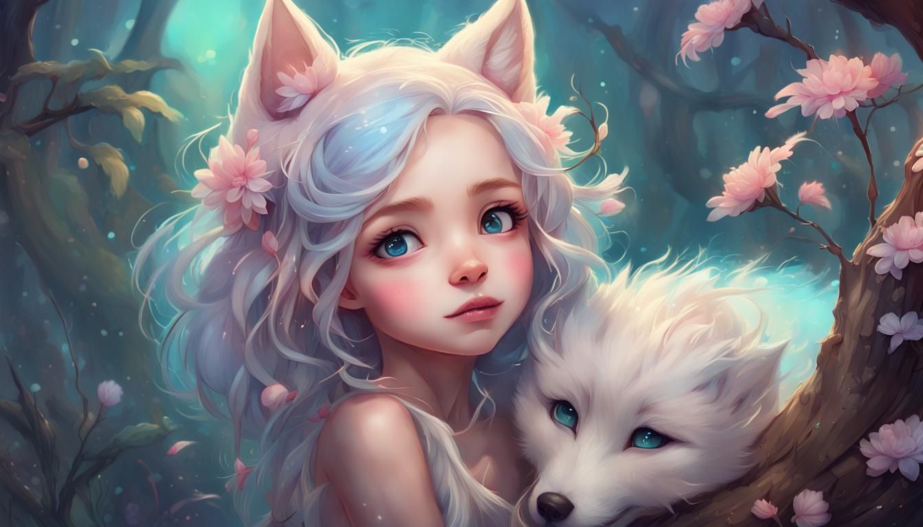 Wolfie and friends  by @Angel