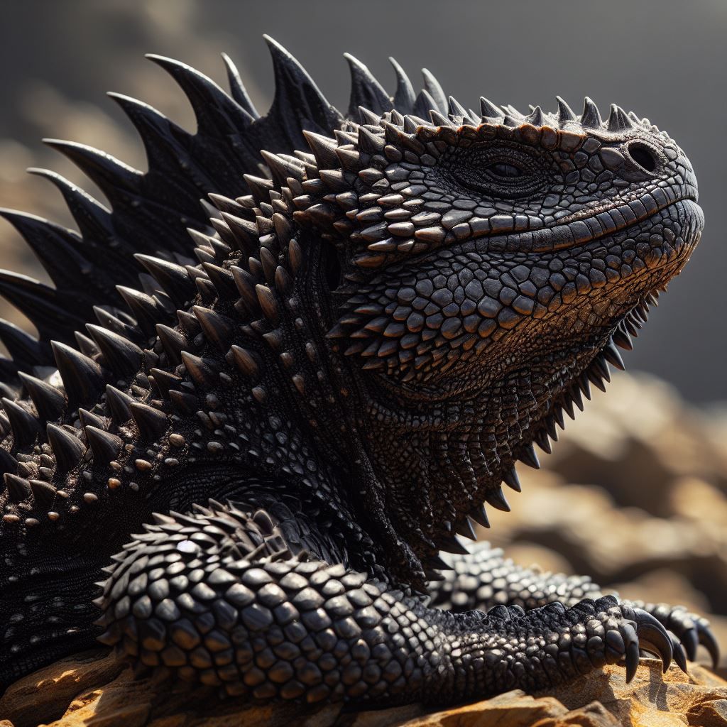 Black girdled lizard in South Africa