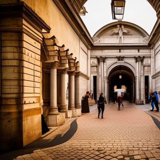 Grand entrance to a Roman market