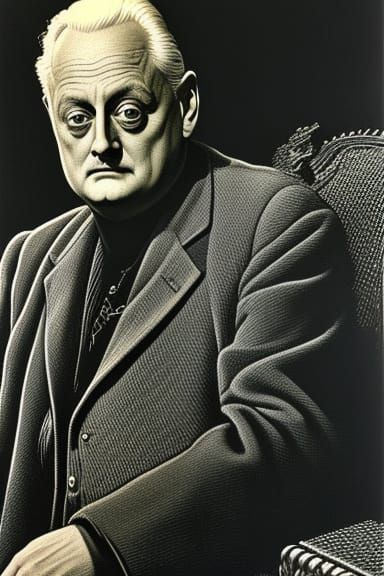 "Art Carney" Concept art by John Severin and by John Tenniel...