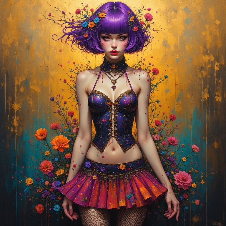 The Woman in the Pinkish Skirt