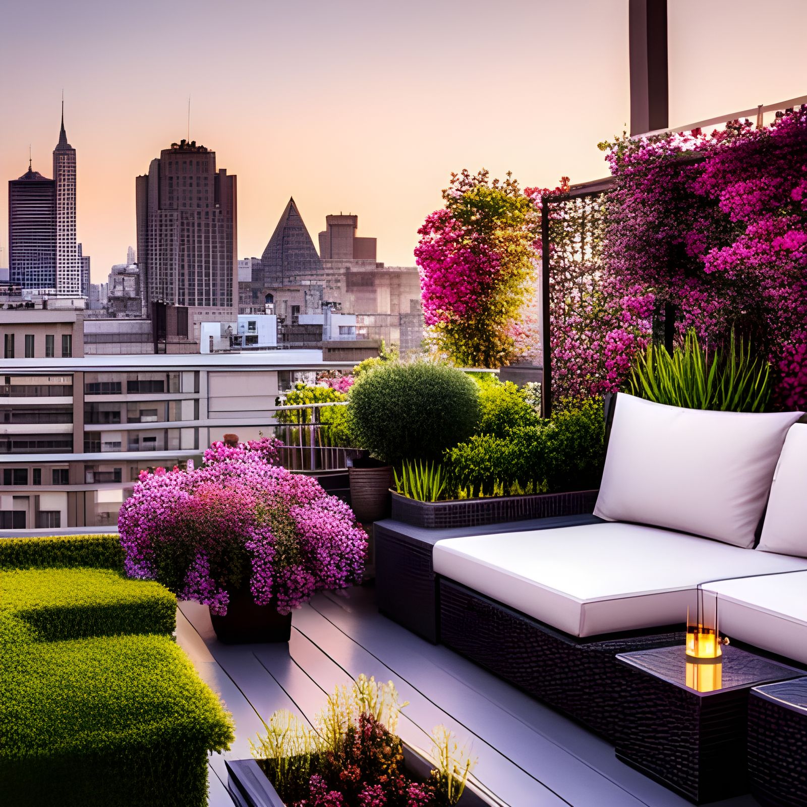 Rooftop garden  by @Laevos
