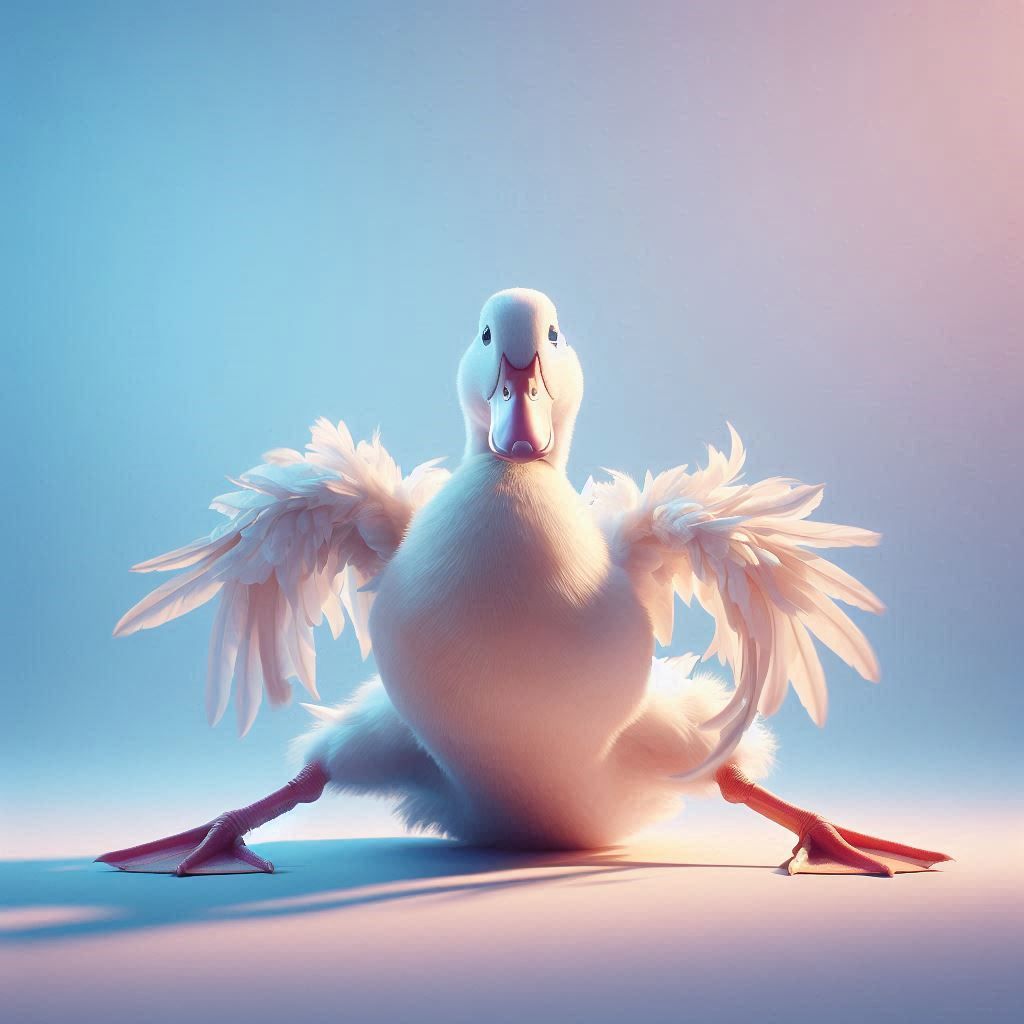 White Duck Break Dancing 🦋