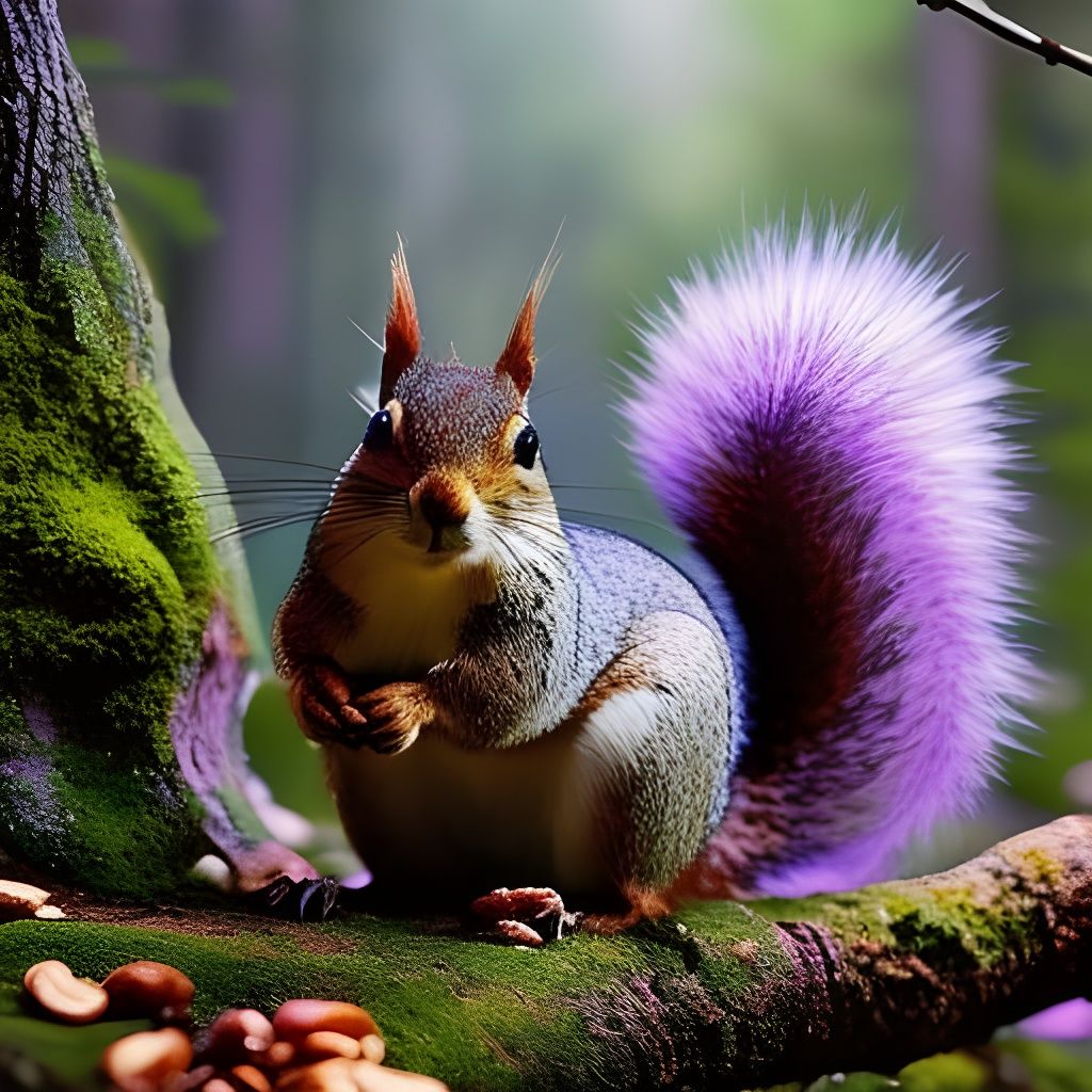 Collecting nuts for the winter - AI Generated Artwork - NightCafe Creator