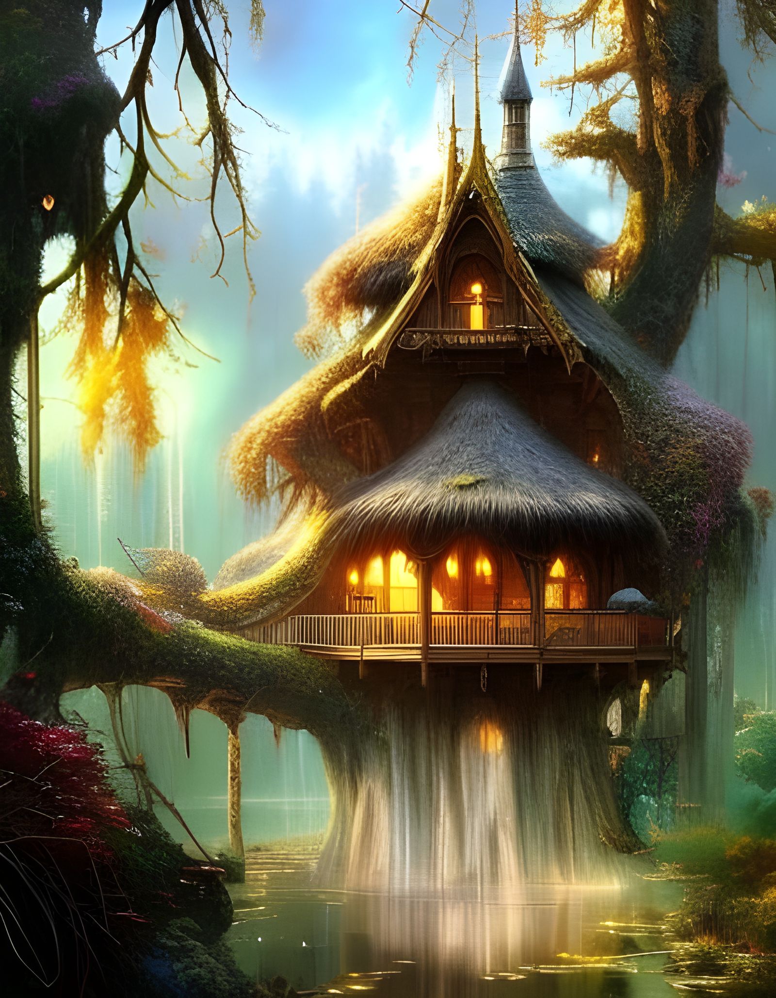 Enchanted homes 3 AI Generated Artwork NightCafe Creator