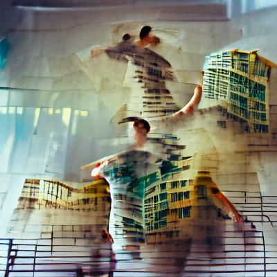 movement double exposure