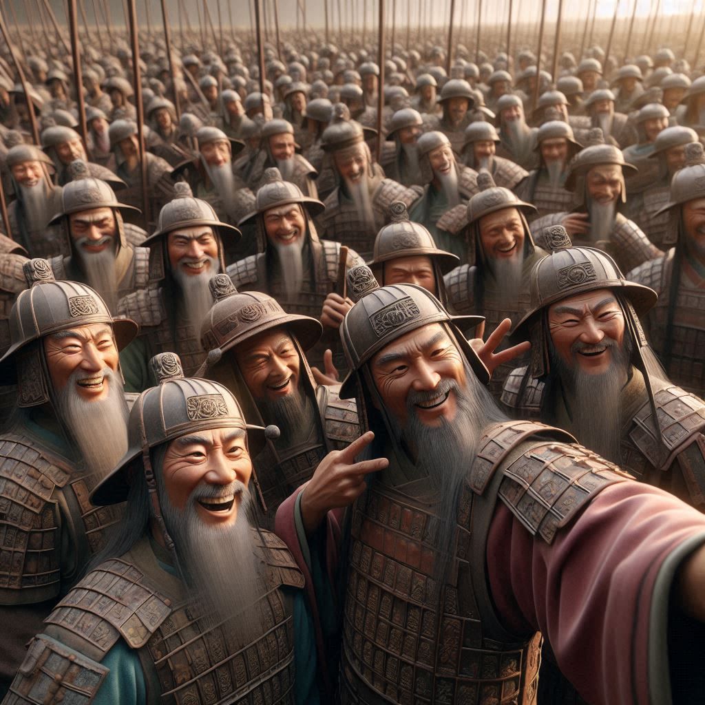 Chinese Imperial Soldiers - One Last Selfie Before Battle