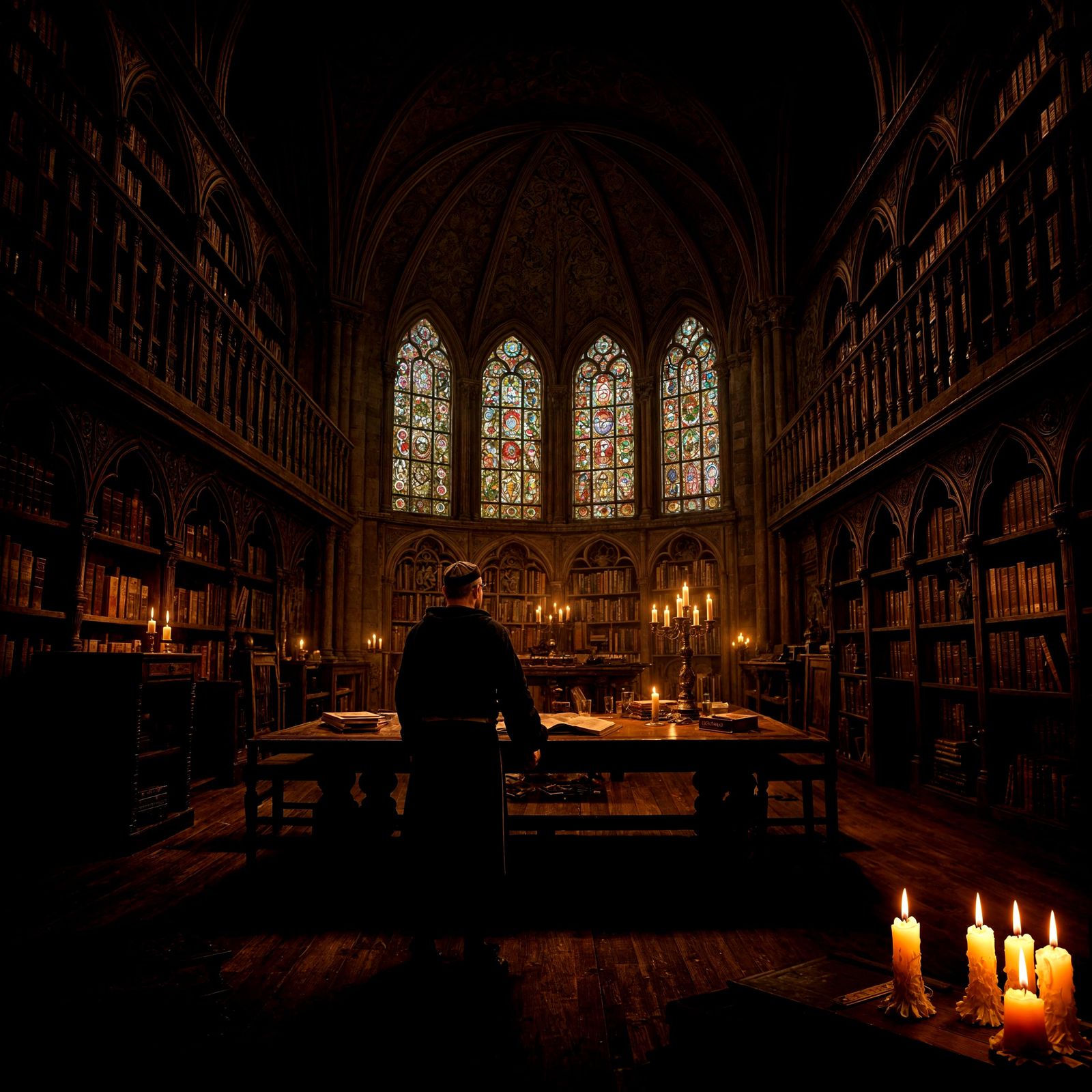 Tribute to Umberto Eco's "The Name of the Rose"